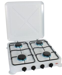 LKâs - Hotplate With Lid - White Enamel 4 Burner