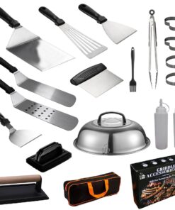 LMA 18 Piece Braai Master Griddle Accessories Kit & Zipper Bag