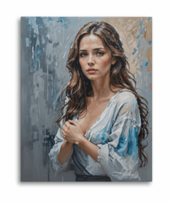 Lonely Girl Wall Art - Canvas Print - Decor - LG01 - A1 - 594 X 841 mm