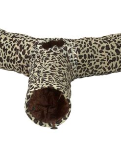 Long Deluxe 3-way pet crinkle tunnel with ball