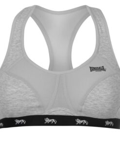 Lonsdale Ladies Crop Top - Grey Marl (Parallel Import) - 38D