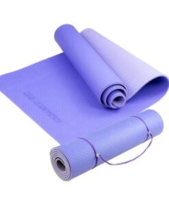 Loriene's TPE Double Sided - Non Slippery Yoga Mat ( 183*61*0.6cm ) - Dark Purple and Light Purple