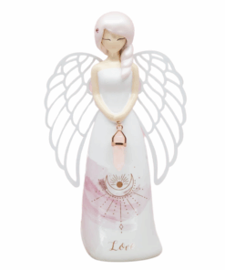Love - Rose Quartz Crystal Angel Figurine