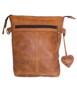 LS-AL2301A Full Grain Diesel Leather Sling/ Crossbody Bag - Brown