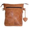 LS-AL2301B Full Grain Diesel Leather Sling/ Crossbody Bag - Brown