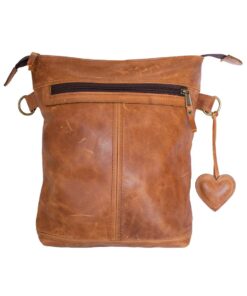 LS-AL2301B Full Grain Diesel Leather Sling/ Crossbody Bag - Brown