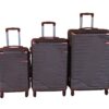 Luggage Set-Durable, Lightweight, Spinner Wheels, Telescoping Handle - 3-Piece - Charcoal