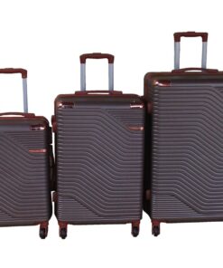 Luggage Set-Durable, Lightweight, Spinner Wheels, Telescoping Handle - 3-Piece - Charcoal