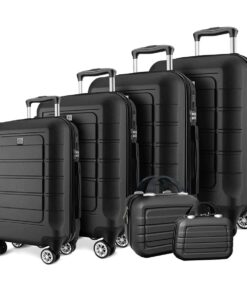 Luggage Suitcases Hardshell - 360 Degree Wheels - 6 Pieces - Milan Design