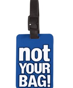 Luggage Travel Tag - Yellow - Blue