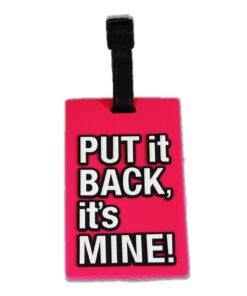 Luggage Travel Tag - Yellow - Pink