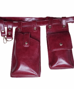 Lumber Waist High Fashion Bag - Burgandy
