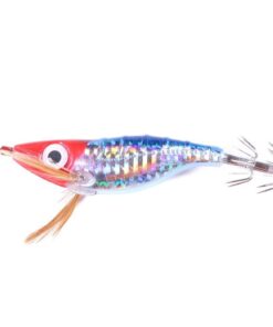Luminous Horizontal Shrimp Squid Hook Bionic Bait 2 pcs - Silver, Black
