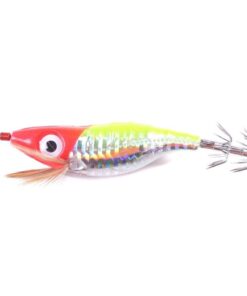 Luminous Horizontal Shrimp Squid Hook Bionic Bait 2 pcs - Silver, Yellow