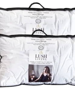 Luscious Living Pillows Sleep Solutions Hotel Range Cotton Pack of 2