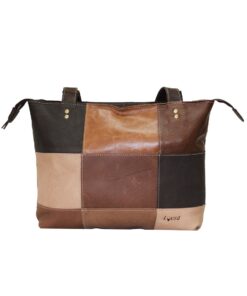 Luvsa LS-AL2304 Full Grain Diesel Leather Shoulder Bag with Floral Interior