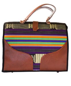 Luvsa LS-AS603 Traditional African Tribe Printed 15 Inch Laptop Hand Bag - Brown