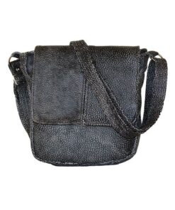 Luvsa LS-GB502B Genuine Leather Small Women's Sling Bag - Grey