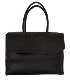 Luvsa LS-HO401 Full Grain Genuine Leather Women's Business Bag - Black