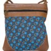 Luvsa LS-SEN01 Shweshwe Fabric & Genuine Leather Ladies Sling Bag - Dot