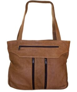 Luvsa LS-TJ101 Soft Genuine Leather Shoulder Bag - Brown