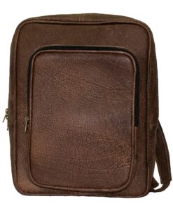 Luvsa LS-TJ128 Unisex Maxi Genuine Leather 15 Inch Laptop Backpack