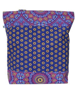 Luvsa LSIOM704 ShweShwe 100% Cotton Women's Shoulder Shopping Bag - Purple