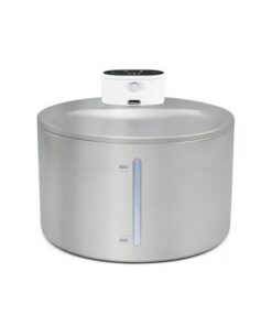 Luxurious Automatic Pet Water Fountain - Brushed Stainless Steel Surface