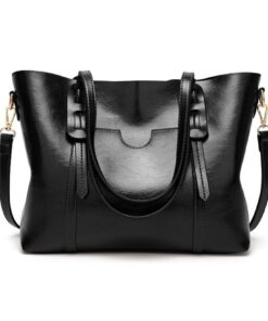 Luxurious Black Ladies Handbag (HB-930-BK)