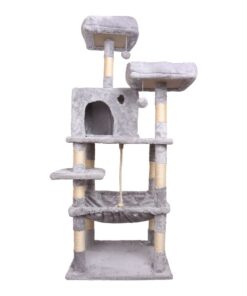 Luxury Large Cat Tree House Tower Climbing Frame Scratcher Post-Height145cm