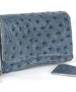 Luxury Ostrich Leather Clutch Bag
