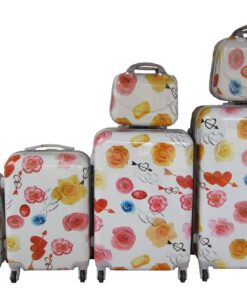 Luxury PC Travel Luggage - 6 Piece - Cupid Arrow