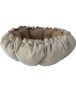 Luxury Rose Bed - Fur Beige