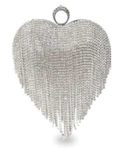 Luxury Wedding Party Evening Clutch - Silver