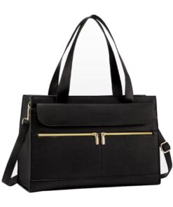 Luxury Women PU Leather Briefcase Laptop Tote Work Bag