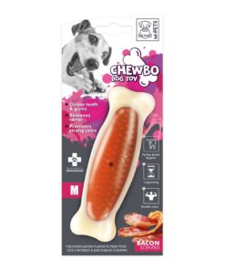 M-Pets Chewbo Bone Bacon Scented Dog Toy - Medium