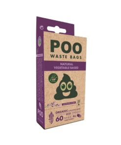 M-Pets Eco-Friendly Dog Waste Bags - Lavender Scented - 60 bags
