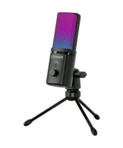 M160 - Wired Gaming Microphone With RGB Lighting & Volume Control - Black