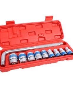 MAC AFRIC 10-Piece 1/2" Drive Socket Set with L-Bar