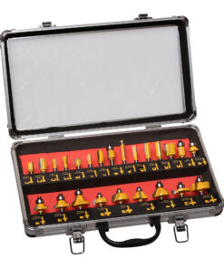 MAC AFRIC 1/4" IN 24 Piece Router Bit For Dovetail Jointer