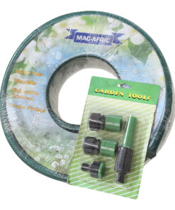 MAC AFRIC 15 MM x 30 M Garden Hose with 4 PCS Fitting Set