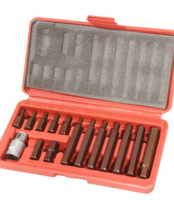 MAC AFRIC 15 PCS Hex Bits Set 1/2" IN Drive