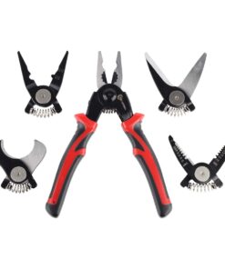 MAC AFRIC 5-in-1 Multifunctional Pliers Tool Kit with Interchangeable Heads