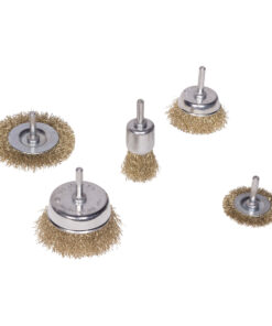 MAC AFRIC 5-Piece Wire Brush Set for Power Drills