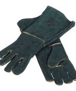 MAC AFRIC Green Lined Leather Welding Gloves (Elbow Length)
