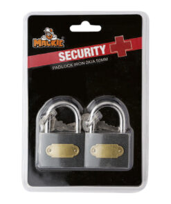MACKIE 50 MM Iron Padlock (2 Locks)