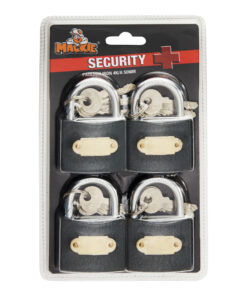 MACKIE 50 MM Iron Padlock (Pack of 4)