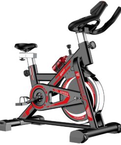 Magnetic Fitness Indoor Exercise Bike - Red