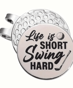 Magnetic Golf Hat Clip with Removable Ball Marker - Life is Short