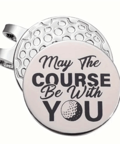 Magnetic Golf Hat Clip with Removable Marker-May the Course be with you